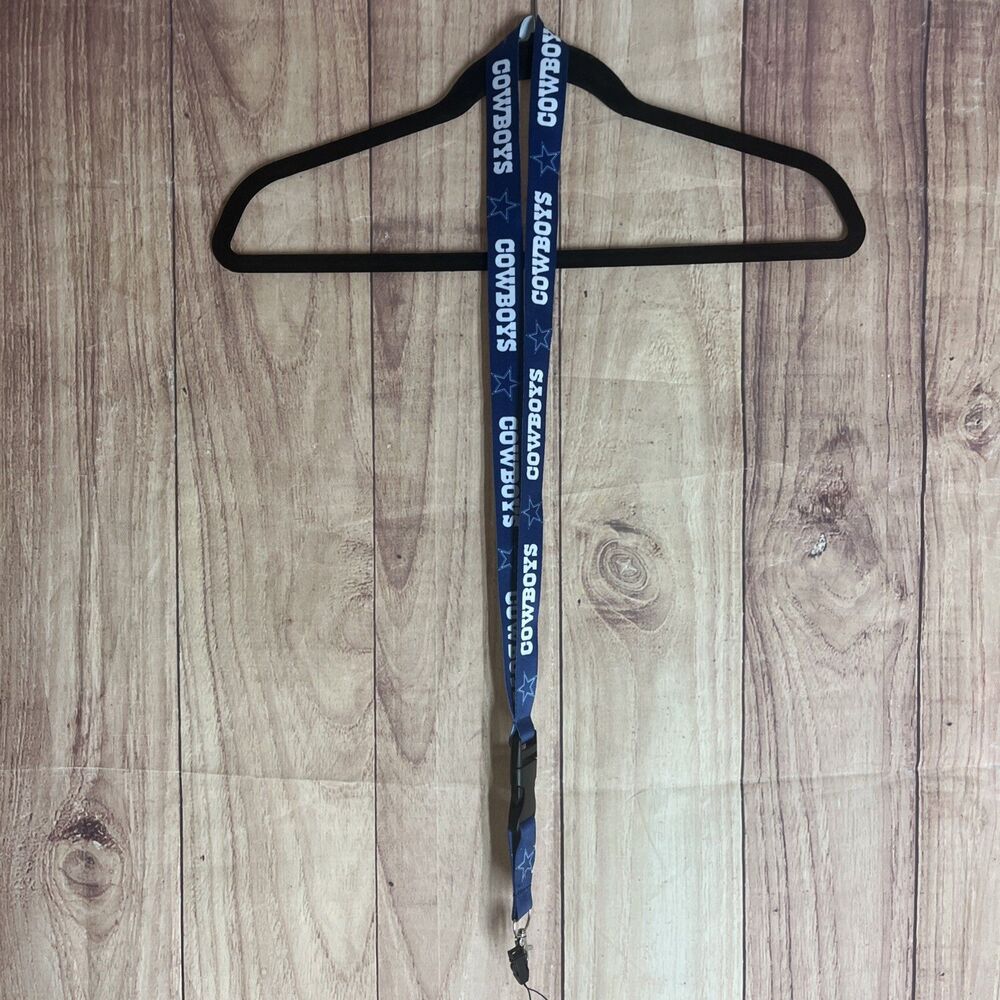 NFL Dallas Cowboys Football Lanyard Detachable Keychain Holder Strap 24"